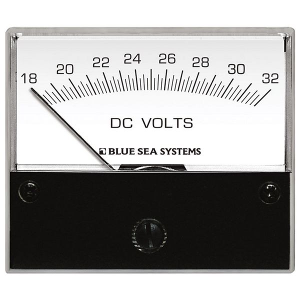 Аналоговый вольтметр постоянного тока Blue Sea Standart 8240 18-32В