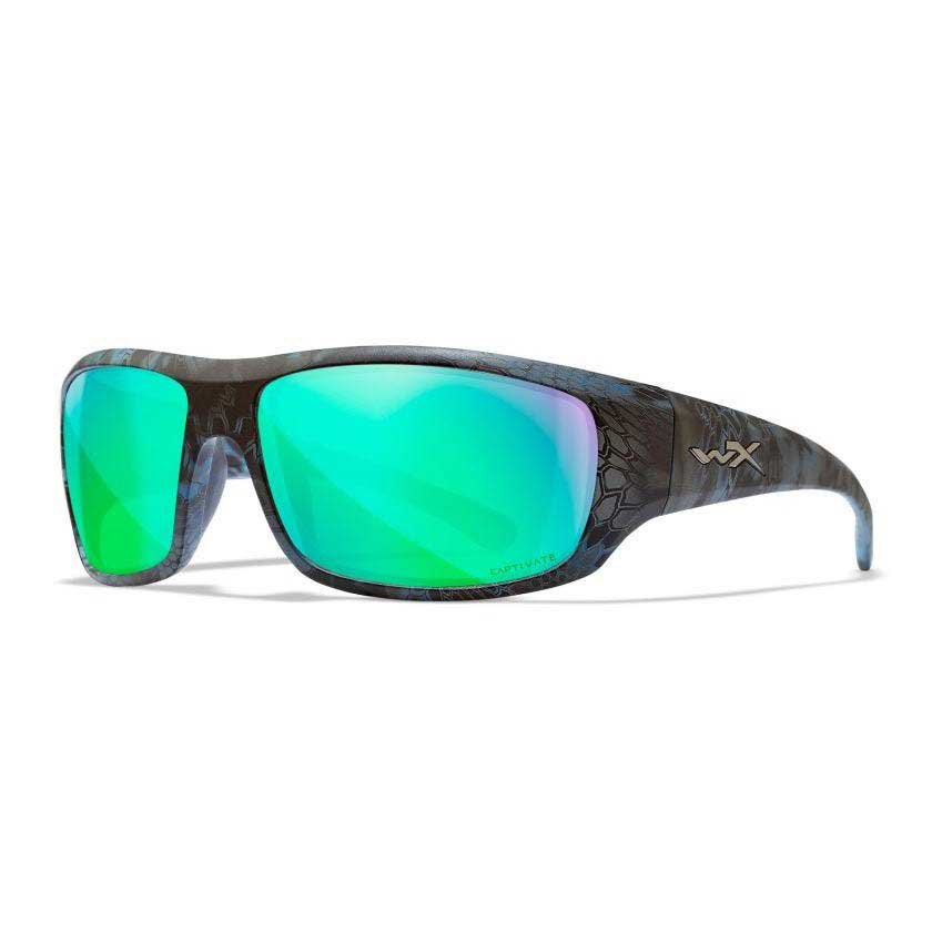 Wiley x ACOME13-UNIT поляризованные солнцезащитные очки Omega Green Mirror / Amber / Kryptek Neptune