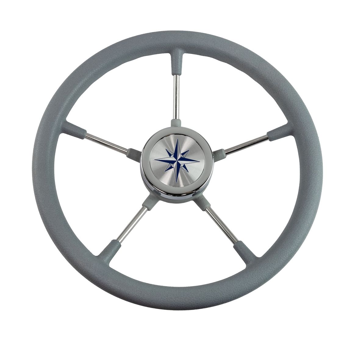 Рулевое колесо RIVA RSL обод серый, спицы серебряные д. 360 мм Volanti Luisi VN735022-03