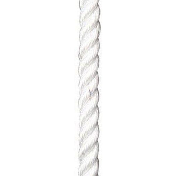 Poly ropes POL1209041318 65 m Улучшенная веревка из полиэстера Белая White 18 mm 