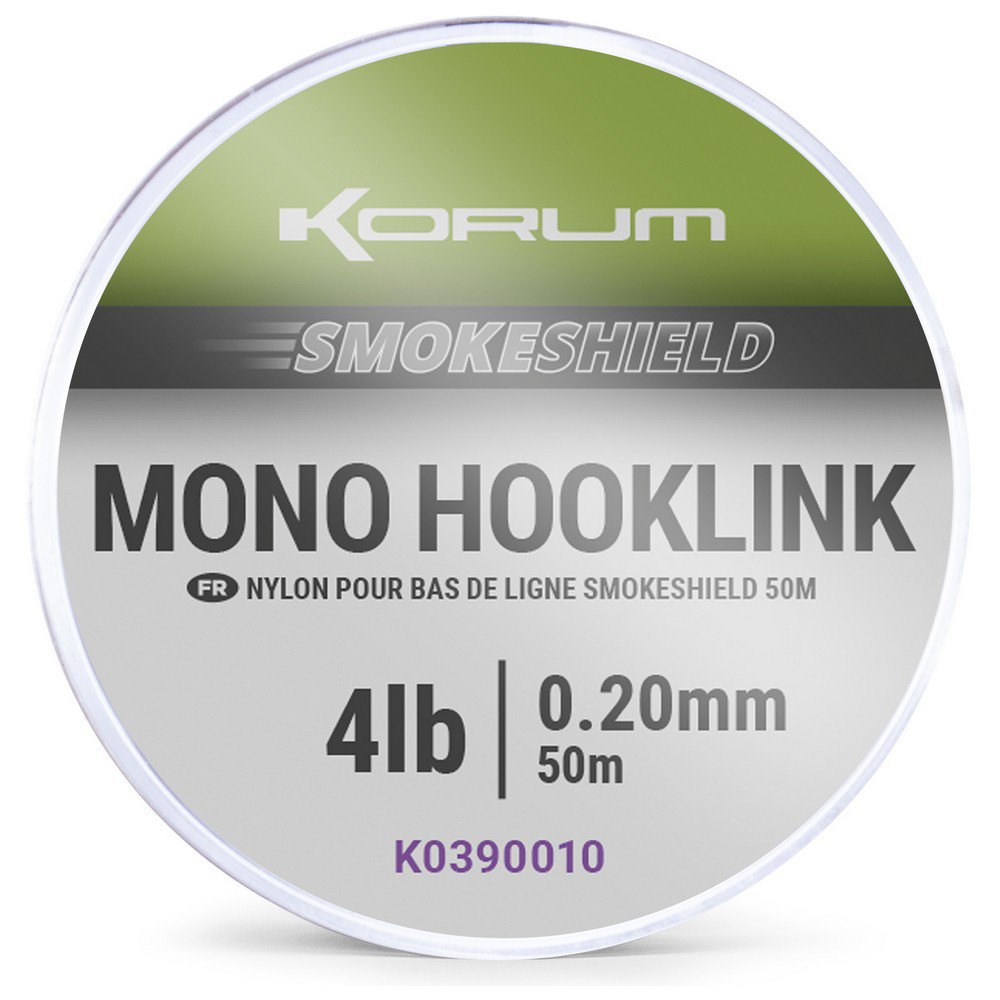 Korum K0390012 Smokeshield Мононить 50 m Бесцветный Clear 0.260 mm 