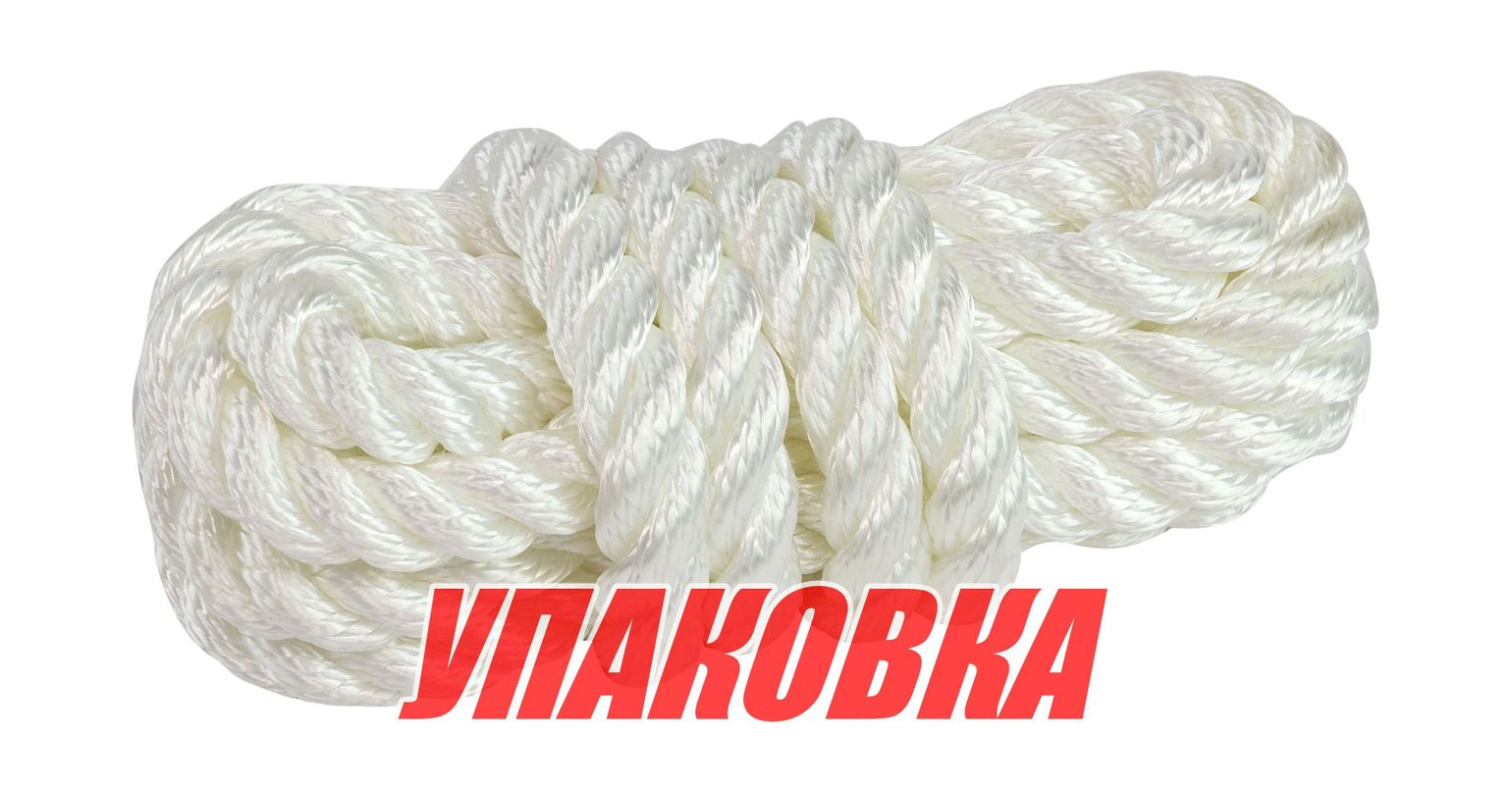 Купить Веревка из полиэстера с огонами для крепления кранца, d10 мм, L2 м, цвет белый (упаковка из 6 шт.) Marine Rocket MR1020_pkg_6 7ft.ru в интернет магазине Семь Футов