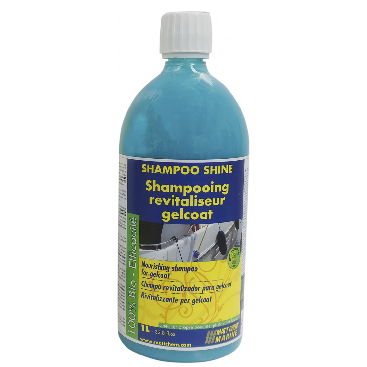 Купить Шампунь восстанавливающий Matt Chem Marine Shampoo Shine 256M для гелькоута 1л 7ft.ru в интернет магазине Семь Футов
