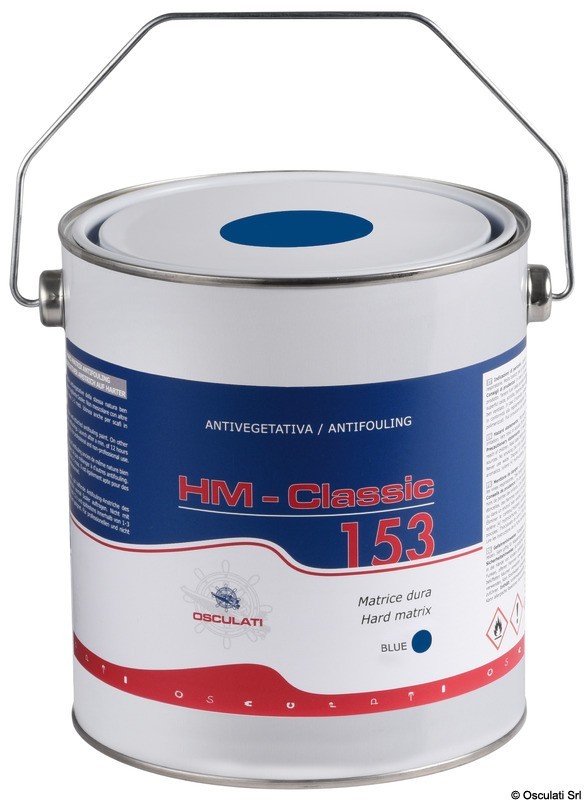 Купить Необрастающая краска синяя HM Classic 153 2,5 л, Osculati 65.611.22 7ft.ru в интернет магазине Семь Футов