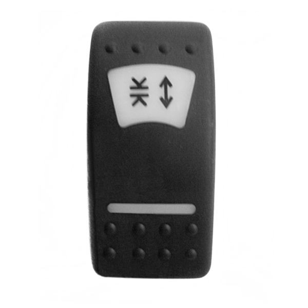 Клавиша выключателя "Открывание люка" TMC 008-039915 из чёрного пластика