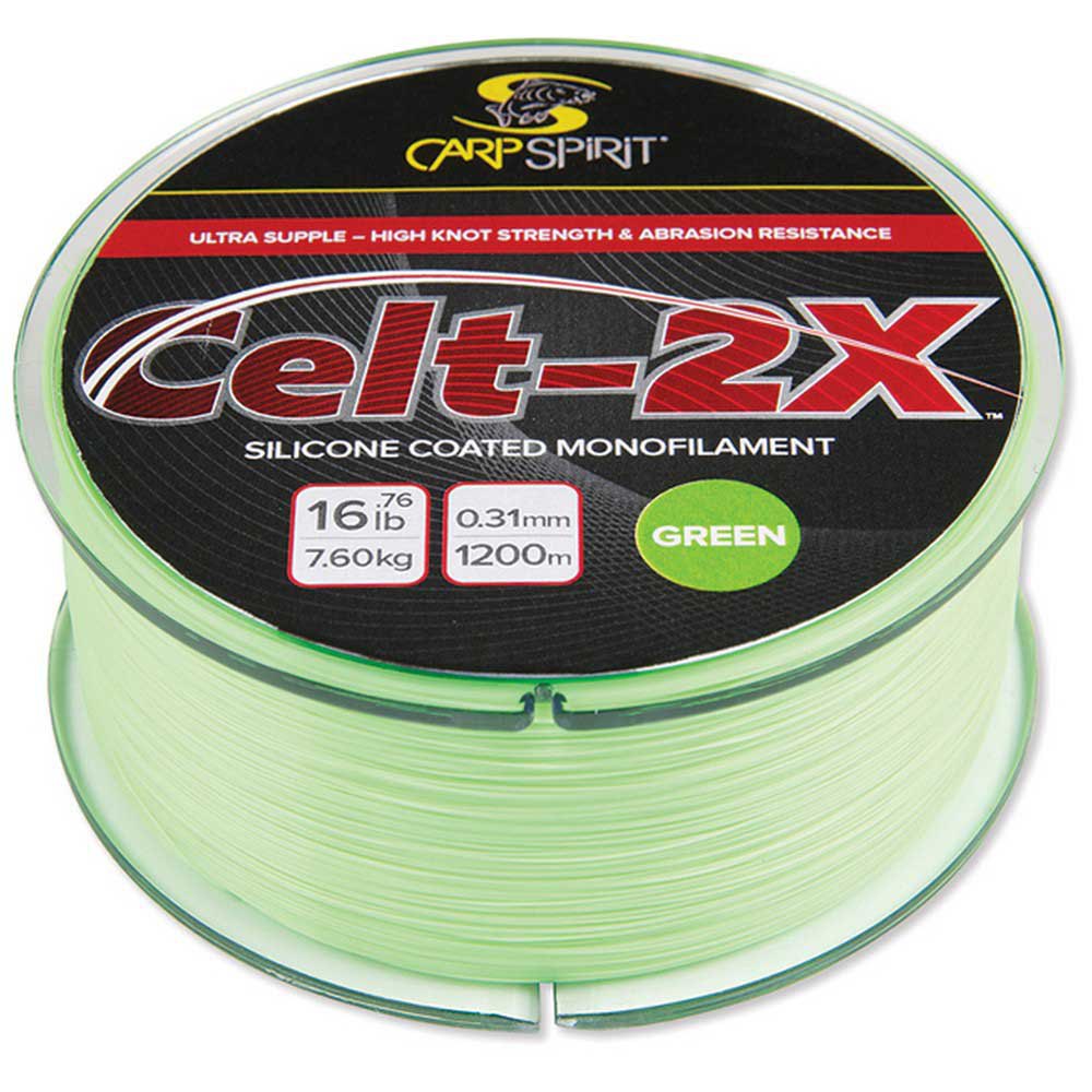 Carp spirit ACS470017 Celt-2X Карповая Ловля 1400 M Зеленый Green 0.285 mm 