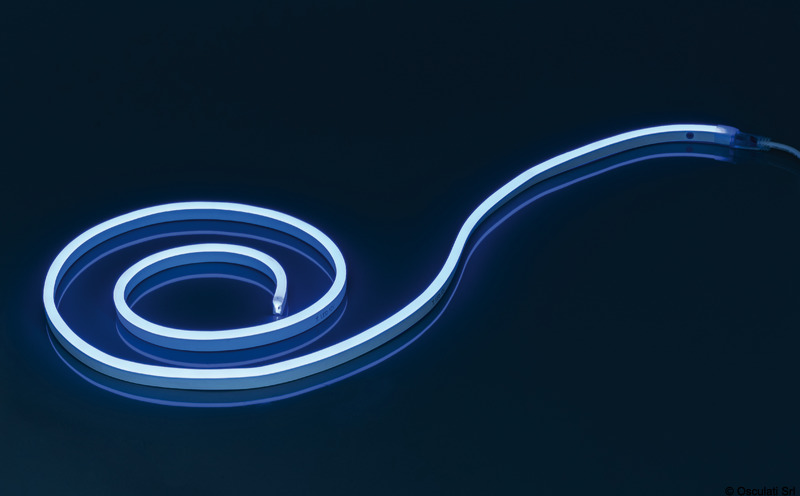 Купить Световой LED кабель Neon Light водонепроницаемый IP65 12В 36Вт 3000мм синий свет, Osculati 13.705.12 7ft.ru в интернет магазине Семь Футов