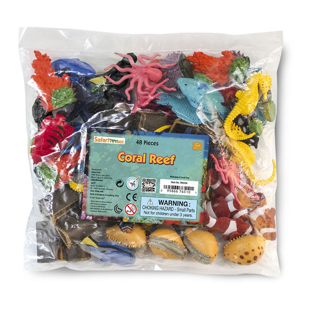 Safari ltd S765104 Coral Reef Bulk Bag Фигура Многоцветный Multicolor From 3 Years 