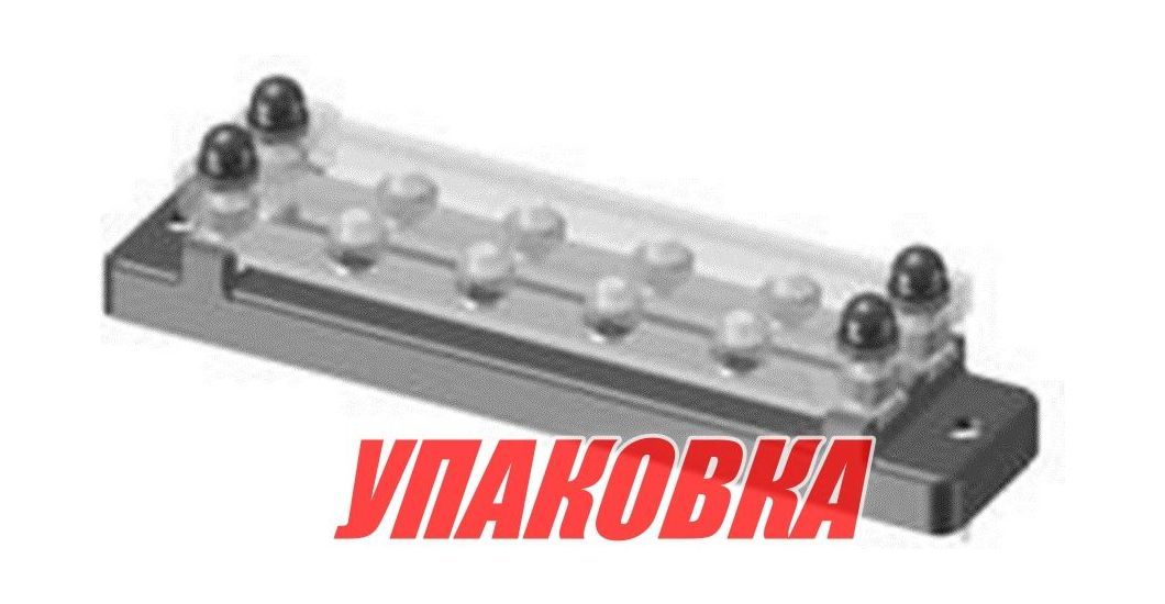 Купить Колодка распределительная электромонтажная с защитной крышкой, 2 планки по 4 контакта (упаковка из 4 шт.) Marine Rocket MR334DC_pkg_4 7ft.ru в интернет магазине Семь Футов