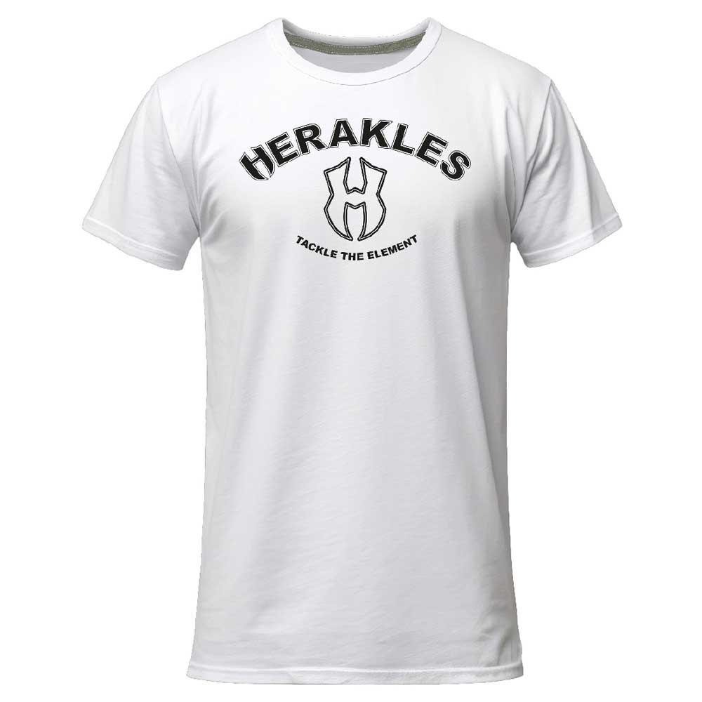 Herakles ABS063E Футболка с коротким рукавом Logo Белая White 2XL
