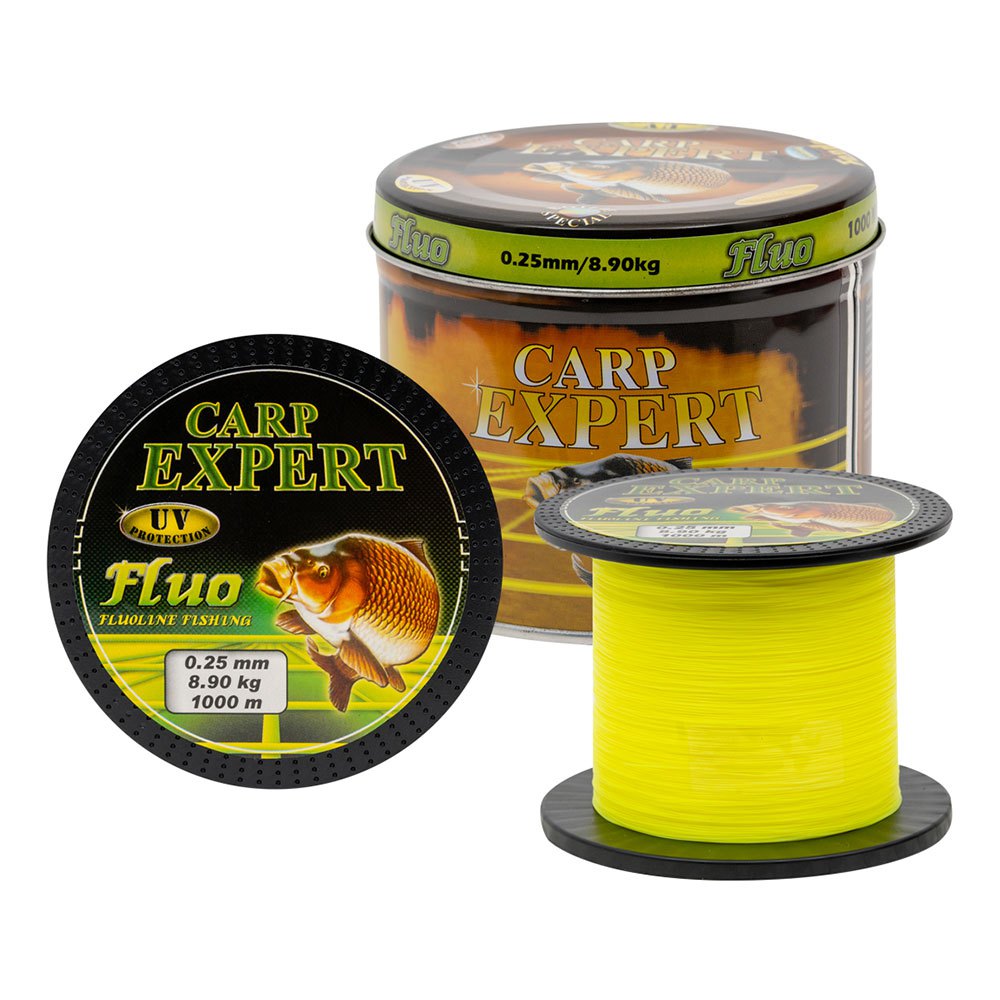 Carp expert 30120840 UV Fluo 1000 m Монофиламент  Yellow 0.400 mm