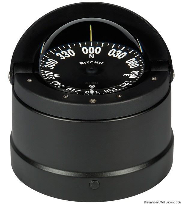 Купить RITCHIE Wheelmark external compass 41/2 black/bla, 25.084.51 7ft.ru в интернет магазине Семь Футов