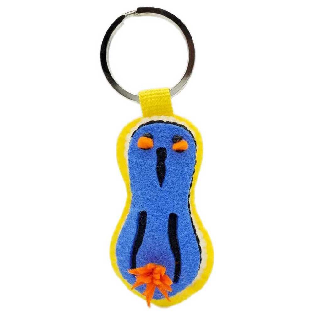 Dive inspire KR-001 Annie Кольцо для ключей Nudibranch Многоцветный Blue / Yellow / Orange / Black