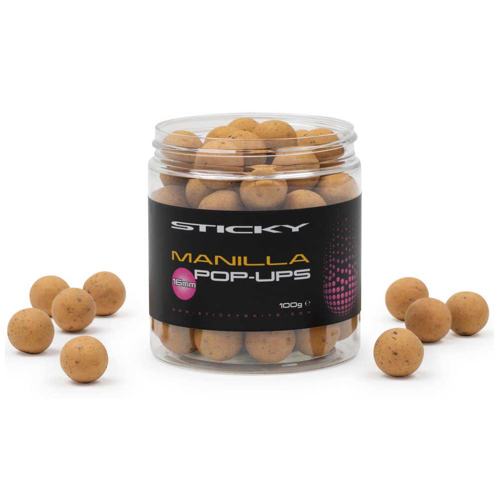 Sticky baits MP16 Manilla 100g Всплывающие окна Золотистый Brown 16 mm