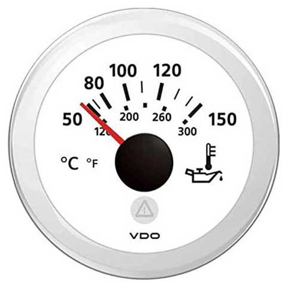 Аналоговый индикатор температуры масла VDO Veratron ViewLine A2C59514231 Ø52мм 322,8-18,6Ом 8-32В шкала +50°C–+150°C(+120°F–+300°F) белого цвета
