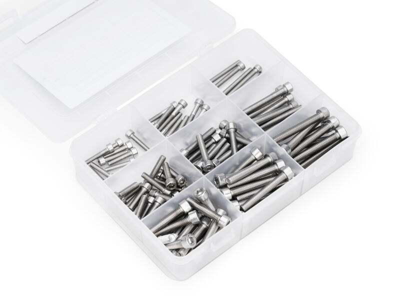 Купить V4A / Assortment box / Cylinder head screws M4 - M6 / ISO 4762 / 125 pieces 34244-bvs 7ft.ru в интернет магазине Семь Футов