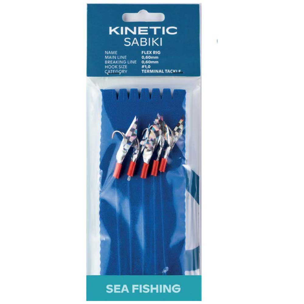 Kinetic F160-231-039 Sabiki Flex Рыболовное Перо Многоцветный Silver Flex