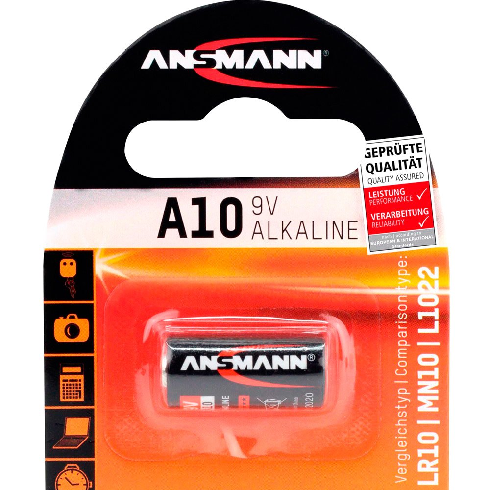 Ansmann 1510-0006 A 10 LR 10 Аккумуляторы Черный Black