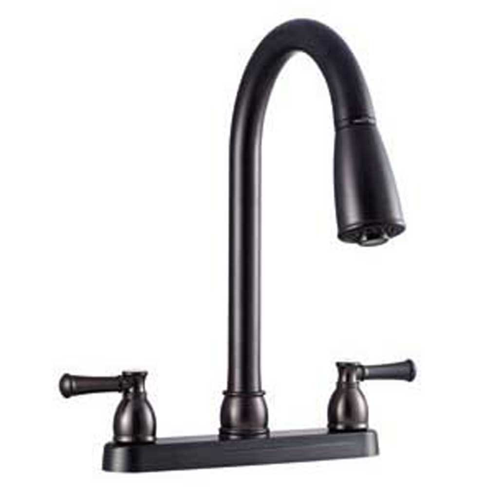 Dura faucet 621-DFPK350LCP DFPK350 Кухонный водопроводный кран с двойным рычагом Chrome Polished 38.1 cm