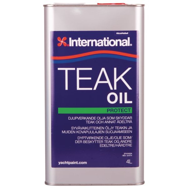 Пропиточное масло для защиты деталей из тика International Teak Oil YMB846/4BA 4 л
