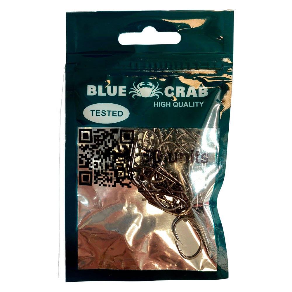 Blue crab BLUECRABCHINUBULK1/0 Chinu Крючки С Одним Глазком 50 единицы Золотистый 1/0