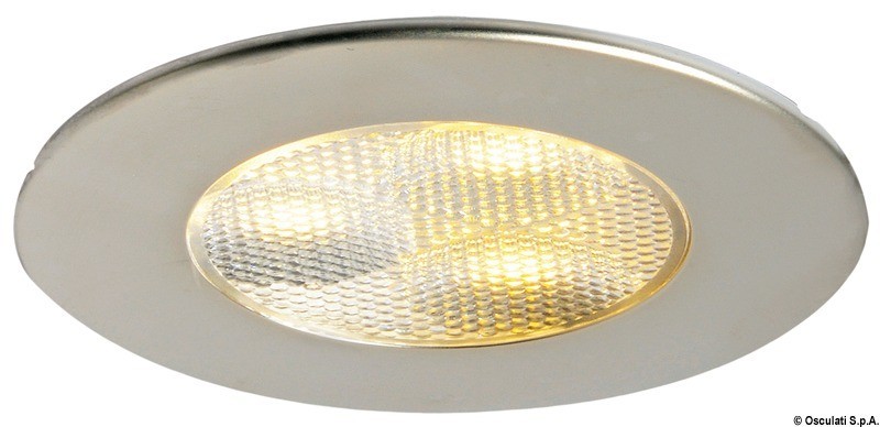 Купить Встраиваемый LED светильник Atria 12/24В 8.4Вт 500Лм белый свет без выключателя, Osculati 13.447.24 7ft.ru в интернет магазине Семь Футов