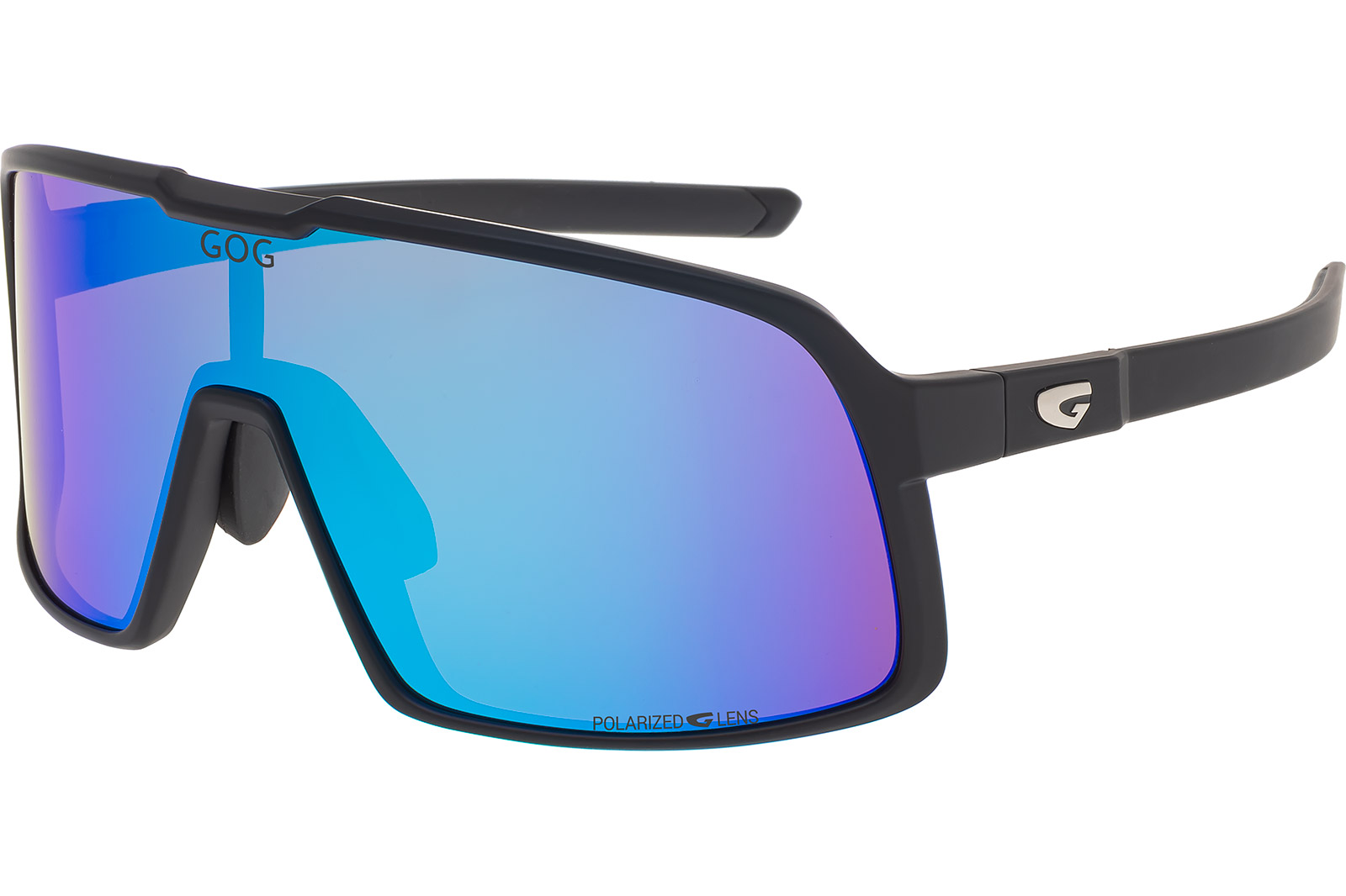 Купить Спортивные очки GOG Kari / Matt Black / Polarized Reflex White-Blue, e537-2p 7ft.ru в интернет магазине Семь Футов