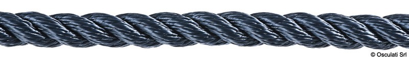 Купить Трехпряндный крученый трос из синего полиэфира 200 м диаметр 8 мм, Osculati 06.453.08 7ft.ru в интернет магазине Семь Футов