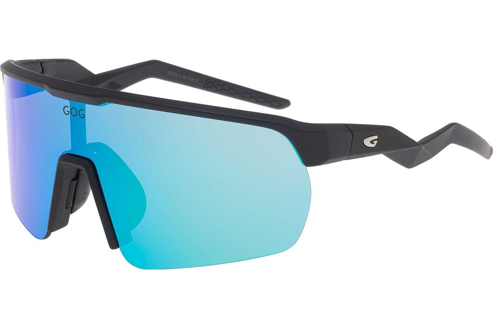 Купить Спортивные очки GOG Hervor / Matt Black / Reflex Blue, e519-1 7ft.ru в интернет магазине Семь Футов
