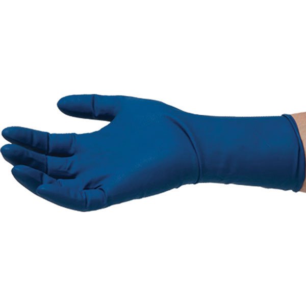 Ammex gloves 674-GPLHD84100 Extra Толстые латексные перчатки для тяжелых условий эксплуатации 50 Единицы Голубой M 