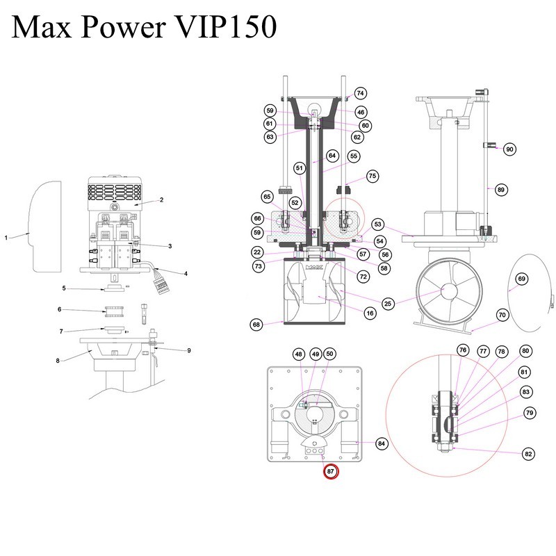 Держатель позиционного переключателя Max Power 311351 для ПУ VIP 150