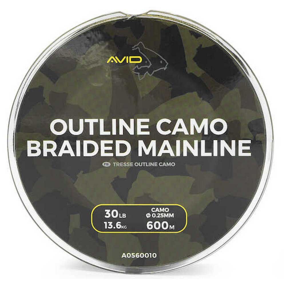 Avid carp A0560011 Outline Плетеный 300 m Зеленый  Camo 30 Lbs 