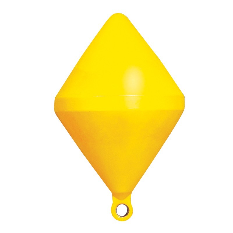 Буй маркировочный из желтого жесткого пластика Nuova Rade 16442 640 х 400 мм 28 кг двухконусный с пеной