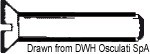 Винт с потайной головкой и прямым шлицом UNI 6109 DIN 963 4 x 20 мм, Osculati A2-963-04X020