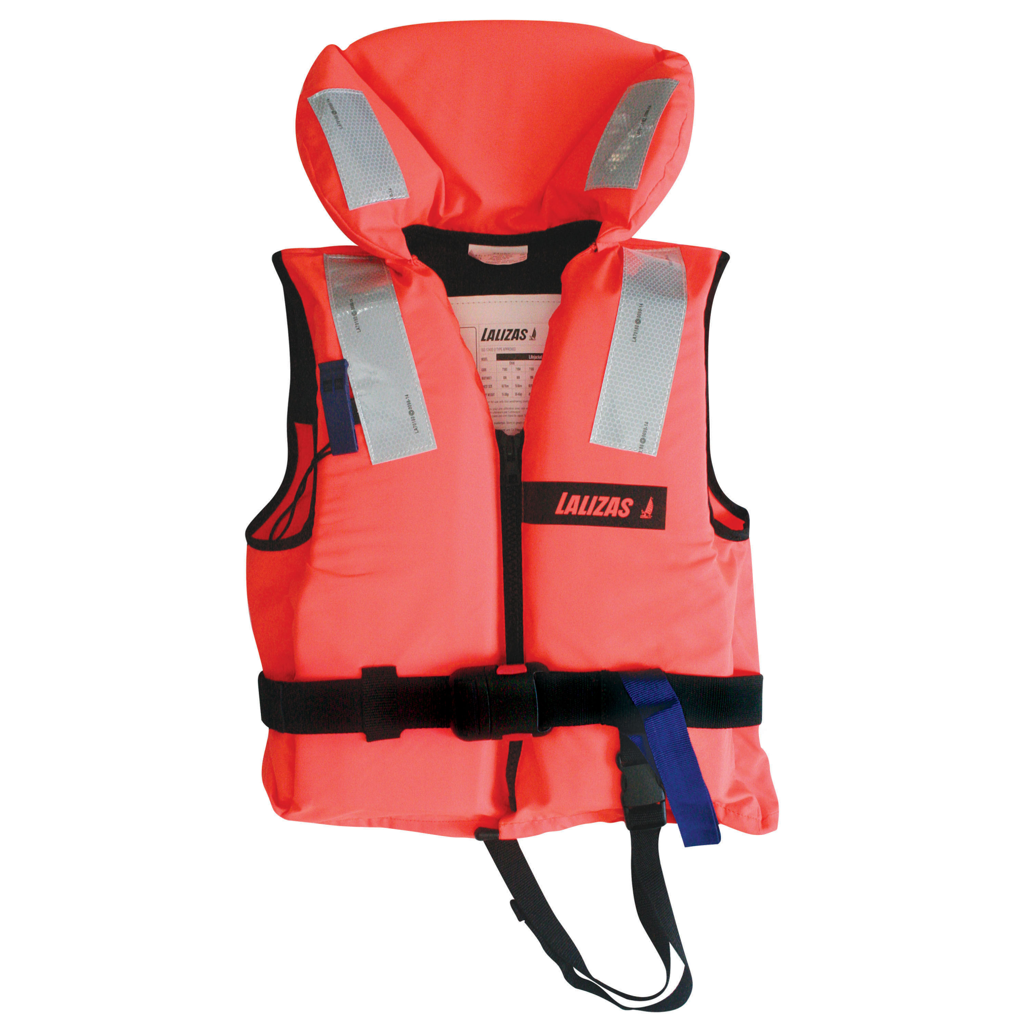Пенопластовый спасательный жилет LALIZAS Lifejacket 100N 71080 ISO 12402-4 50-70 кг обхват груди 90-100 см