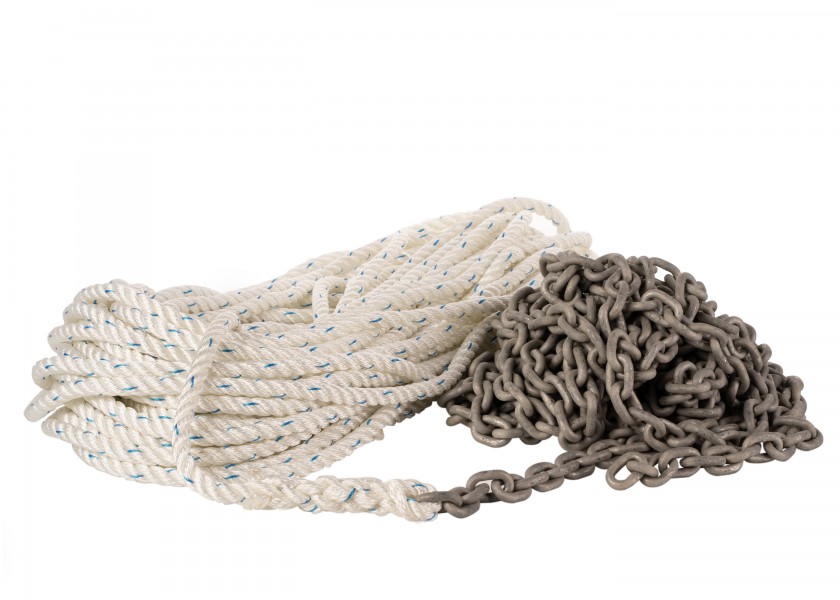 Купить Комбинированный канат с цепным предвестником / оцинкованный / Диаметр цепи (d): 8 мм 13068-bvs 7ft.ru в интернет магазине Семь Футов