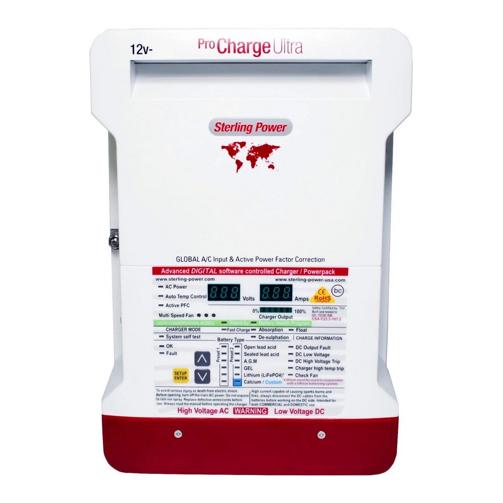 Зарядное устройство Sterling Power Pro Charge Ultra PCU1260 60А 12В 315x215x90мм 3 выхода