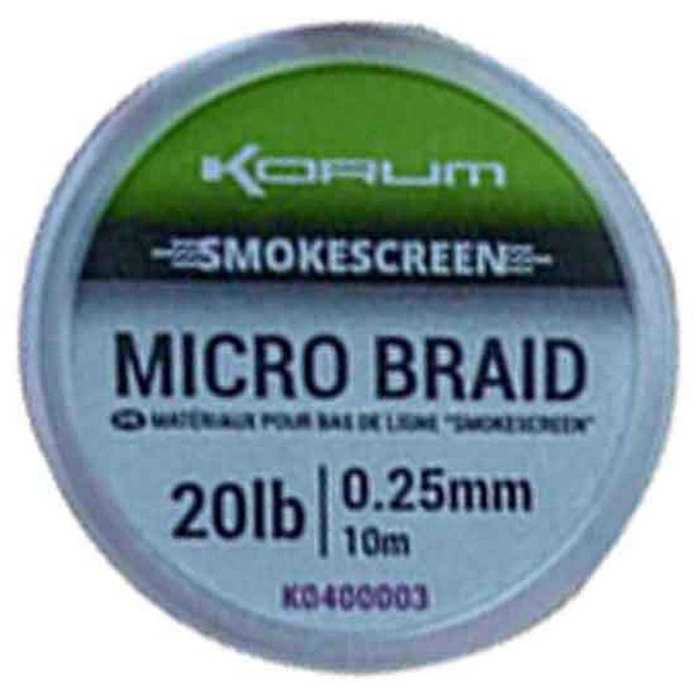 Korum K0400003 Smokescreen Micro Плетеный 10 M Серый Brown 0.250 mm 
