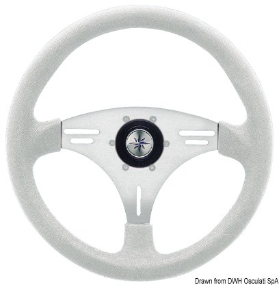 Купить MANTA steering wheel white/silver 355 mm, 45.157.97 7ft.ru в интернет магазине Семь Футов