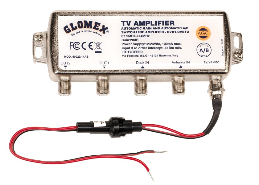 Купить GLOMEX 50023/14AB Автоматический антенный усилитель DVB-T2/интегр. ДОК-переключатель 74497-bvs 7ft.ru в интернет магазине Семь Футов