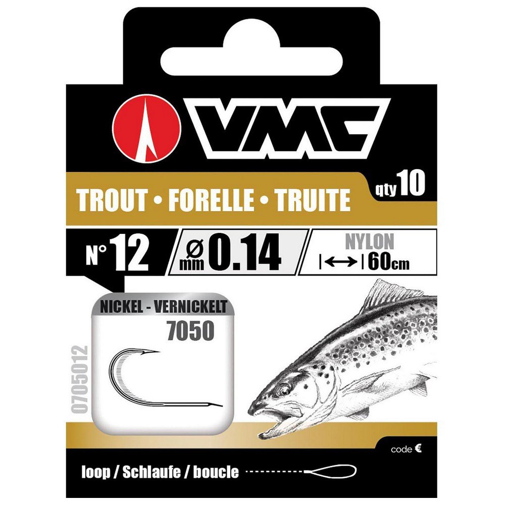 VMC 070504 Trout Связанные Крючки Серый  Nickel 4 