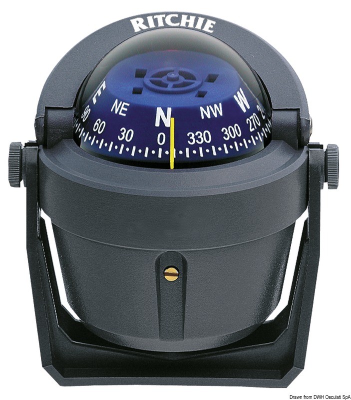 Купить RITCHIE Explorer compass bracket 23/4 grey/blue, 25.081.23 7ft.ru в интернет магазине Семь Футов