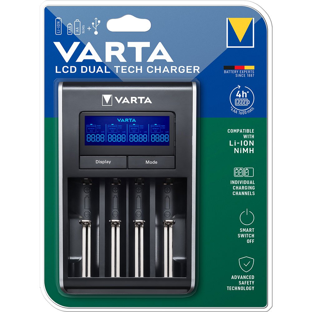 Varta 38642 AA/AAA Зарядное Устройство Для Аккумуляторов Черный Black