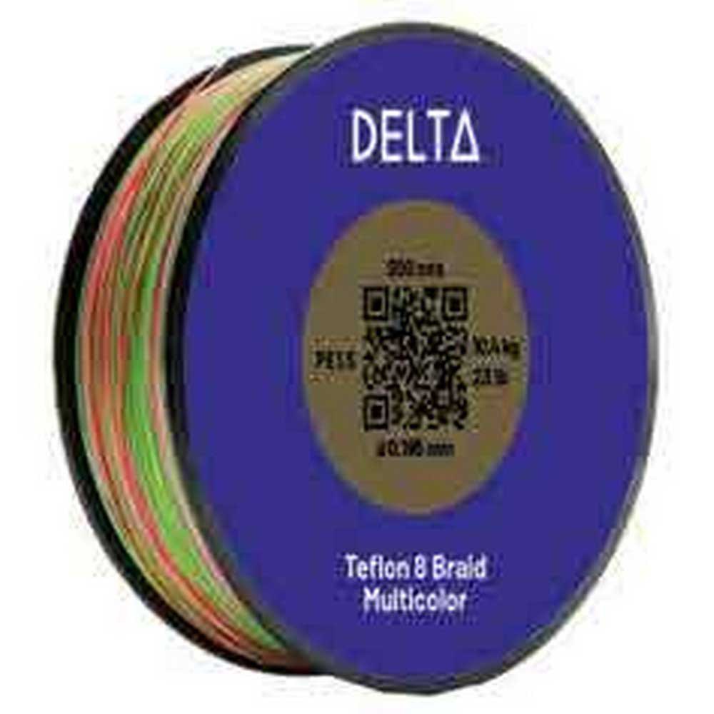 Delta DELTAMULTIB100096.8 Teflon 8 Braid 1000 m Плетеный Многоцветный Multicolour 0.390 mm 