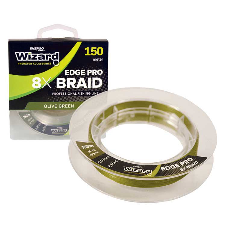 Wizard 30903-223 Плетёная леска Edge Pro 8X 150 m  Olive Green 0.230 mm