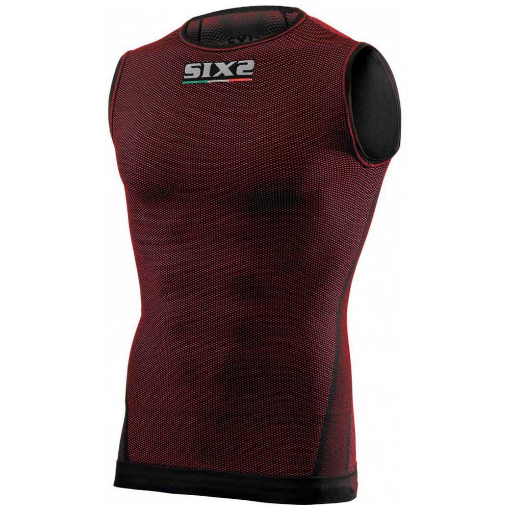 Sixs SMX-ML-DRED Безрукавная базовая футболка SMX Красный Dark Red M-L