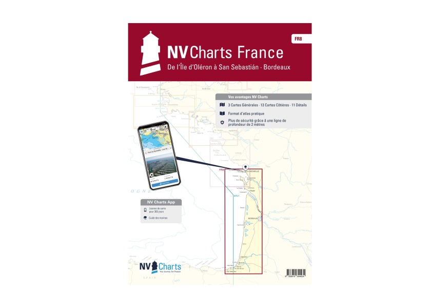 Купить NV VERLAG Atlas France FR8 - La Rochelle to San Sebastian 25431-bvs 7ft.ru в интернет магазине Семь Футов