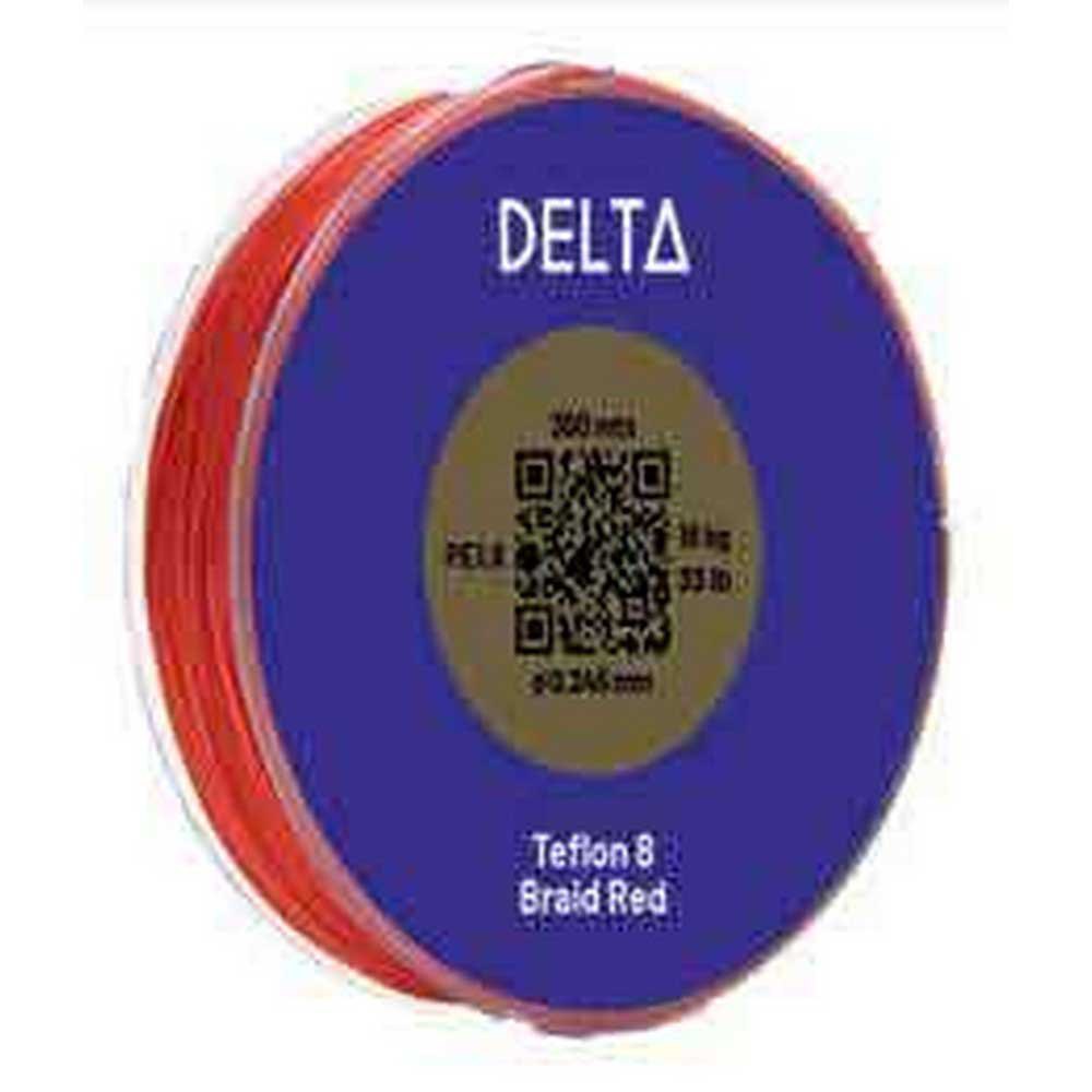 Delta DELTAR30056 Teflon 8 Braid 300 m Плетеный Красный Red 0.320 mm 