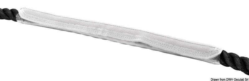 Купить Протектор троса белый Cordura Chafe из ткани кордура 600 мм для тросов 18 - 24 мм, Osculati 06.316.02 7ft.ru в интернет магазине Семь Футов