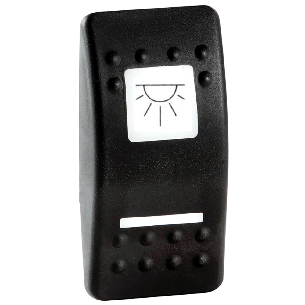 Клавиша с подсвечиваемым символом Освещение кокпита/каюты из черного поликарбоната для выключателя Marina R II, Osculati 14.299.52